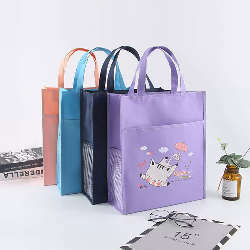 Льняная сумка, художественный портфель для папок, вместительная и большая сумка для хранения с молнией