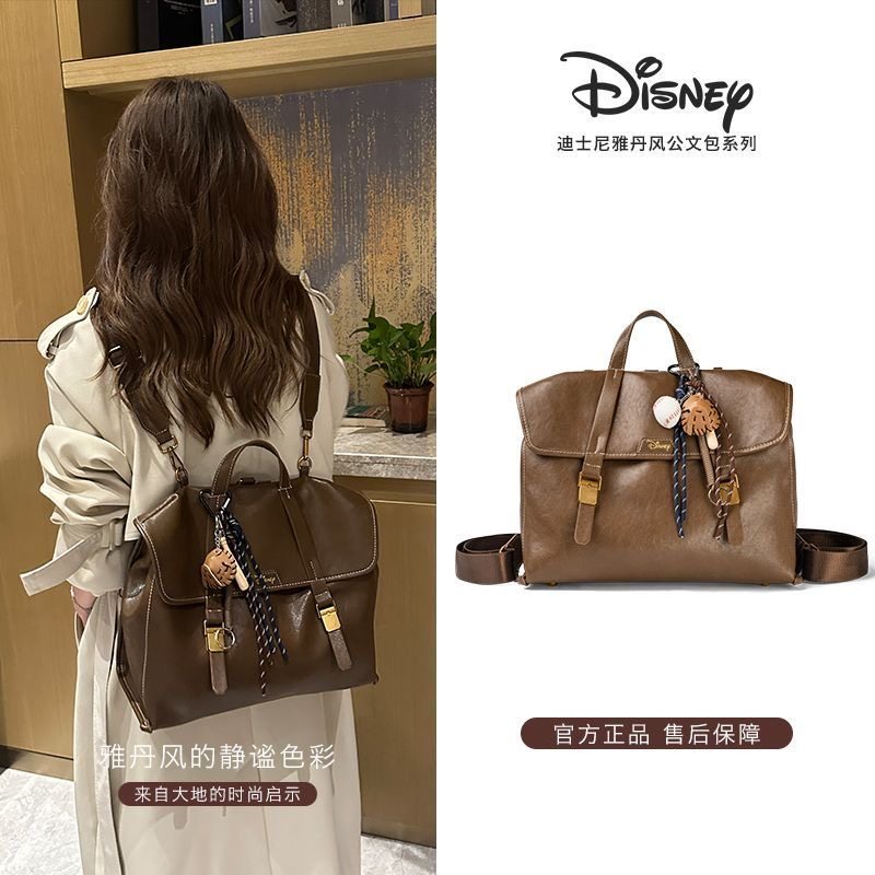 Disney/Диснеевский многофункциональный рюкзак из натуральной кожи в стиле ретро растительного дубления, рюкзак-мессенджер, женская сумка для книг, сумка для компьютера