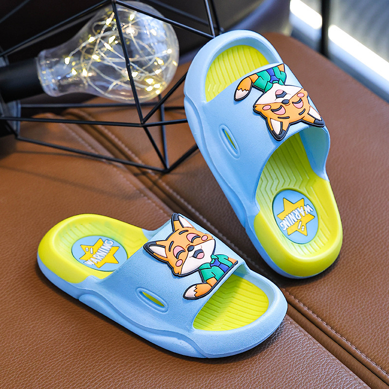 Cartoon Zootopia Children's Slippers New Model for Baby Girls Indoor Bathing Thick-Soled Non-Slip Boys' Outdoor Sandals