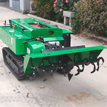 Multifunctional micro-Tiller agricultural ride chain rail rotary tiller fertilization and fertilizer burying fertilizer integrated machine can bury grass factory direct sales