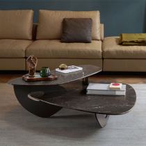 Alien Light Luxury Marble Tea Several Creative Simply Nordic Personality Complete Double-layer Tea Table Designer Model Furniture