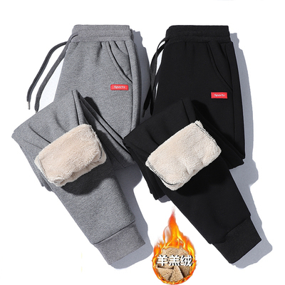男士加绒加厚纯棉金丝绒休闲裤400g