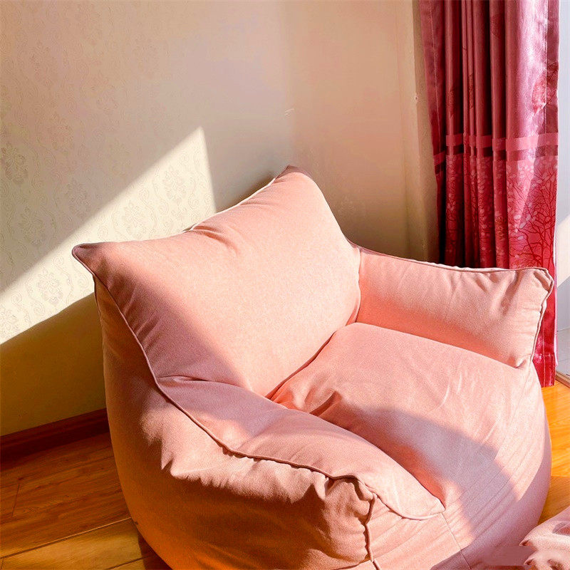 Sloth sofa Single Bean Bag Bed Bedroom Girls Balcony Small Cute Chair Casual Chair Subtatami Mesh Red