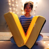 Sloth sofa Single small chair bedroom floating window children girls ground bed tatami girl soft stools