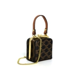 Портативная коробка, барсетка, сумка через плечо, маленькая маленькая сумка клатч, помада, кошелек, коллекция 2022, из натуральной кожи