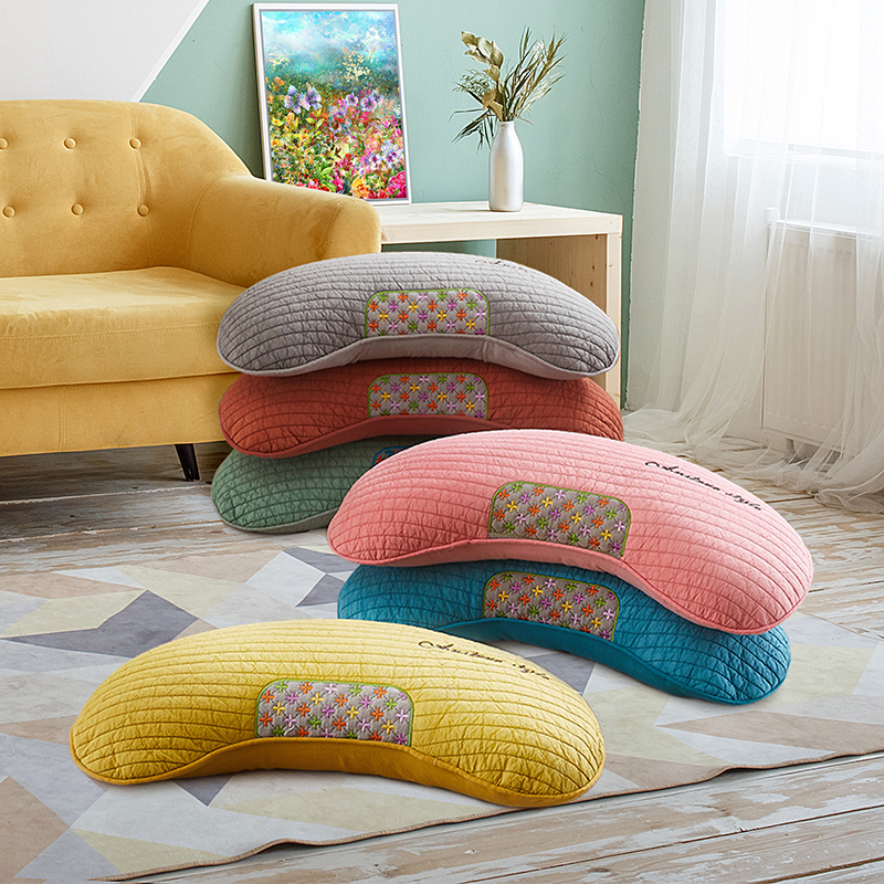 Erolin single cervical vertebra pillow crescent-shaped student sleep special buckwheat pillow core adult help sleep neck protection low pillow