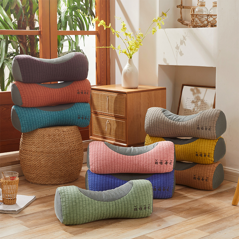 Ellorine Full Buckwheat Pillow Pure Cotton Single Assist Sleep Hard Pillows Plus High Cervical Spine Special Pillow Inner Home Care Neck Pillow