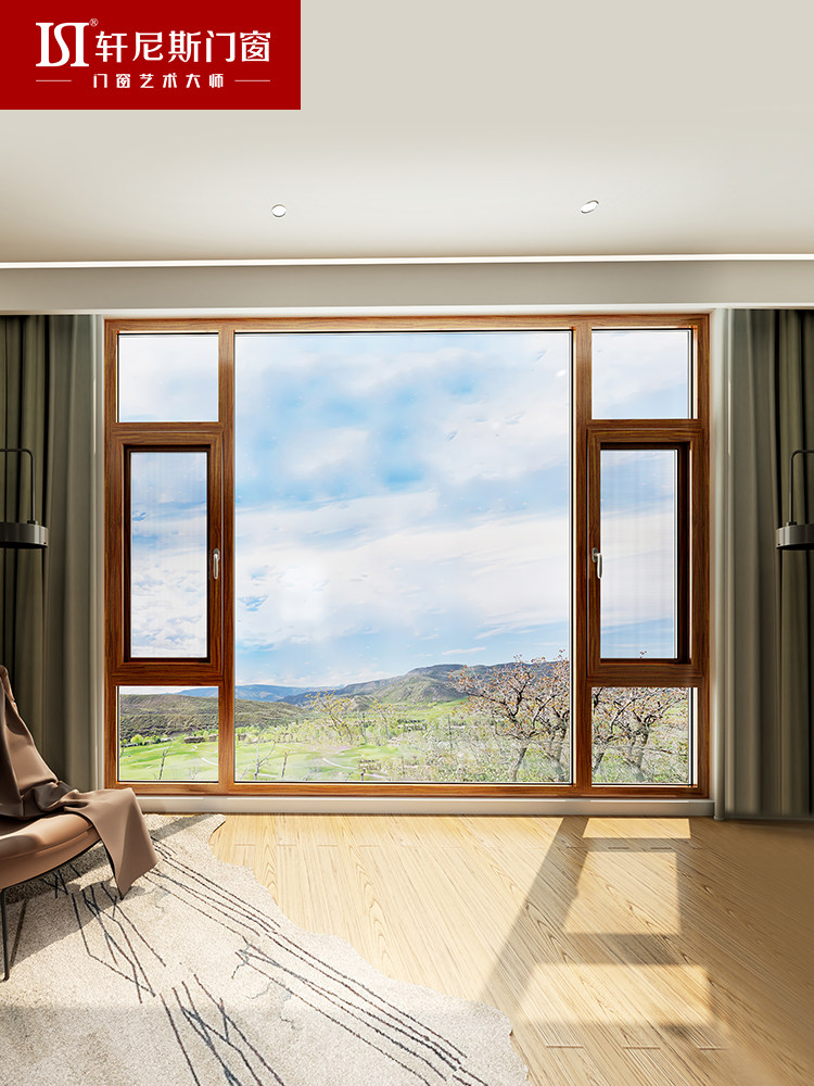 Henness Golia II. Desk windows Aluminum alloy doors and windows Soundproof windows Insulated Bedroom glass windows sealed balcony