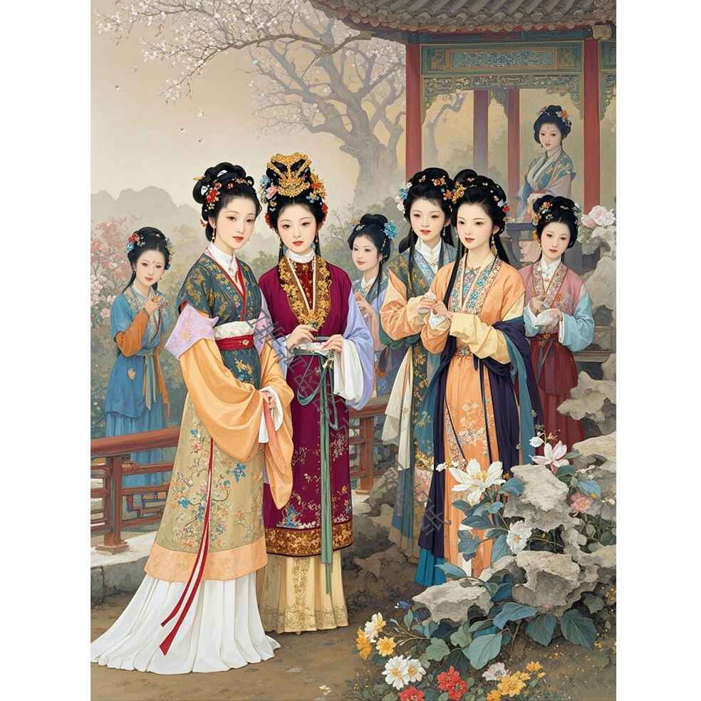 紅樓夢十二金釵人物圖片- 屏風 紅楼夢十二金釵 漆