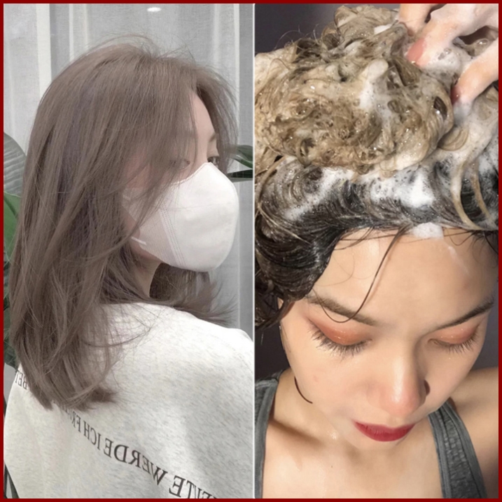 Foam hair dye hair dye 2021 popular color white free bleaching hair dye cream female summer mint rice brown