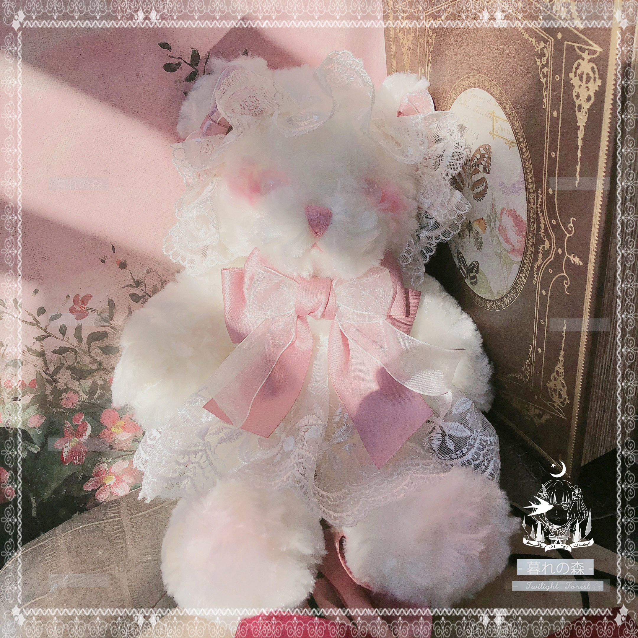 Original girl Lolita handbag bear bag doll slug shoulder shallow powder Lolita jk bear switched to custom