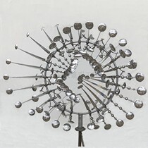 Factory direct stainless steel pneumatic art sculpture rotating device electric wind power sculpture creative device ornaments
