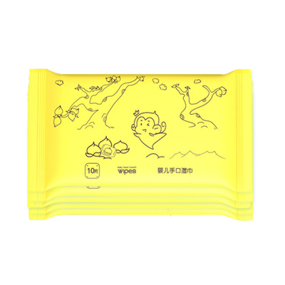 顽皮猴婴幼儿湿纸巾5包*10抽