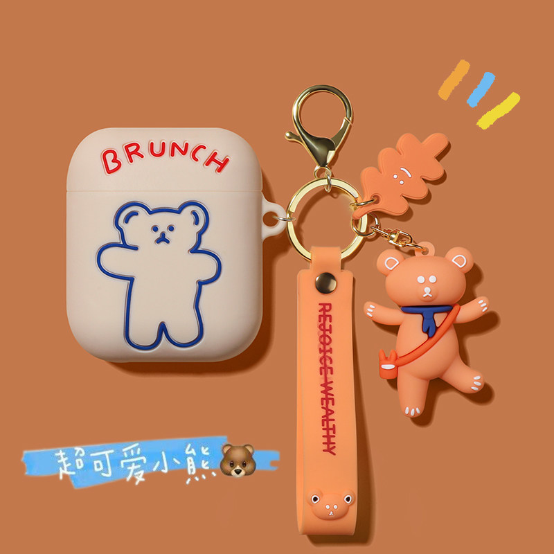 Apply Airpods2 generation protective suit Airpodspro wireless Bluetooth headset in wind 3 generation anti-fall