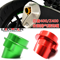 LEDISHUN Kawasaki Ninja 400 modified Z400 exhaust pipe interior cover NINJA400 exhaust mouth decorated CNC