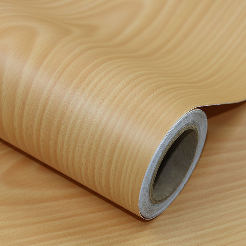 Furniture refurbishment stickers self-adhesive cabinets waterproof and moisture-proof imitation wood grain wallpaper wardrobe desktop overall cabinet self-sticking wallpaper