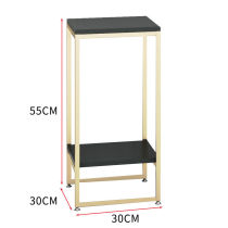 Iron Art Flower Shelf Multilayer Balcony Living Room Decoration Flower Pots Shelf Green Loo Floor Flower Shelf Indoor Steel Wood Shelving