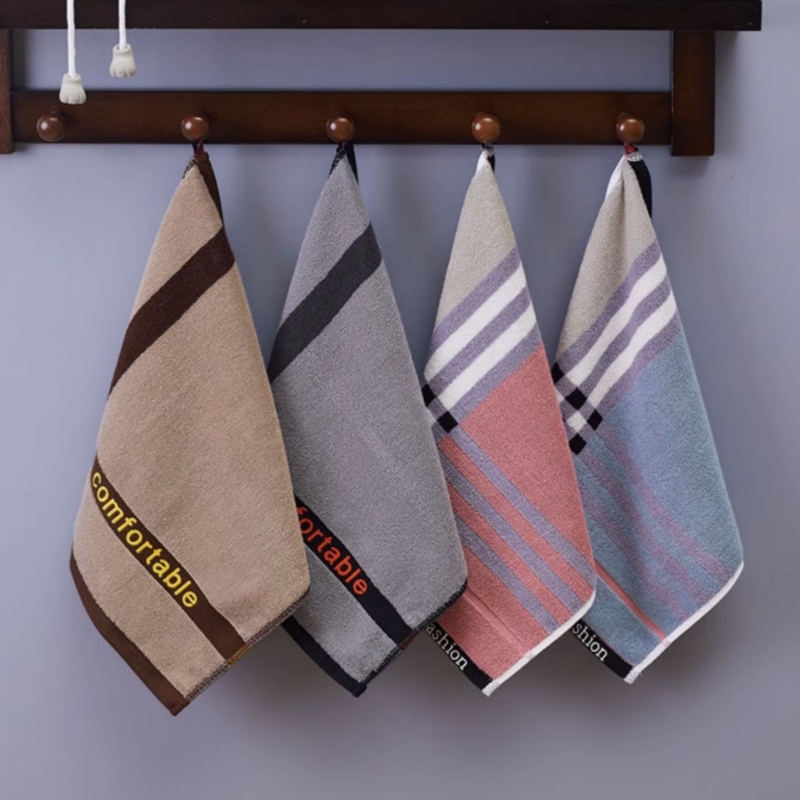 2-Pack Pure Cotton Square Towels for Home Use, Men's Face Wash Towels, Soft and Absorbent Square Handkerchiefs for Home Use 2-Pack Pure Cotton Square Towels for Home Use, Men's Face Wash Towels, Soft and Absorbent Square Handkerchiefs for Home Use