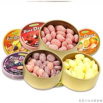 German sugar woogie brand imported sugar fruit berry flavor iron boxed finedrops comprehensive fruit flavor hard candy