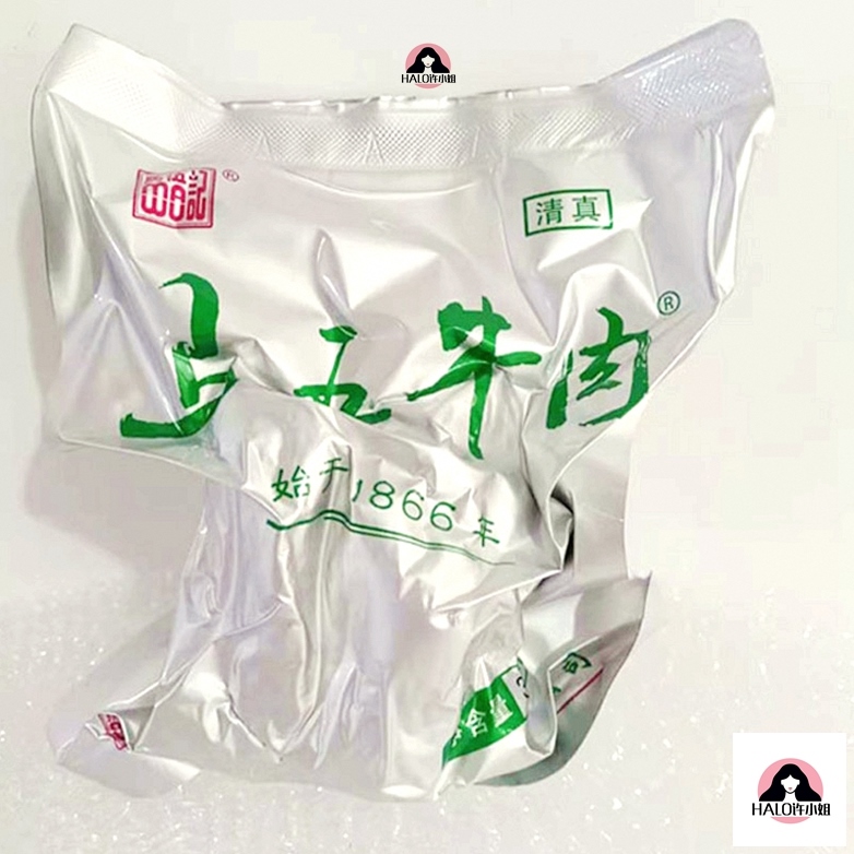 Henan Province's Shen Chuo County Horse Five Beef Qingzhen Zhou Kou 5 Fragrant Ox Tendon meat cooked food ready-to-eat 300g with small dish of wine