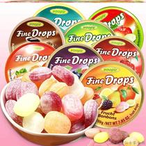 German sugar woogie brand imported sugar finedrops sugar comprehensive fruit flavor hard candy Net red candy candy candy box