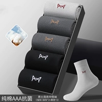 Deep Grey*2+светло -серый+черный*2 [5 пары хлопка -защищенного анти -диадоранта]