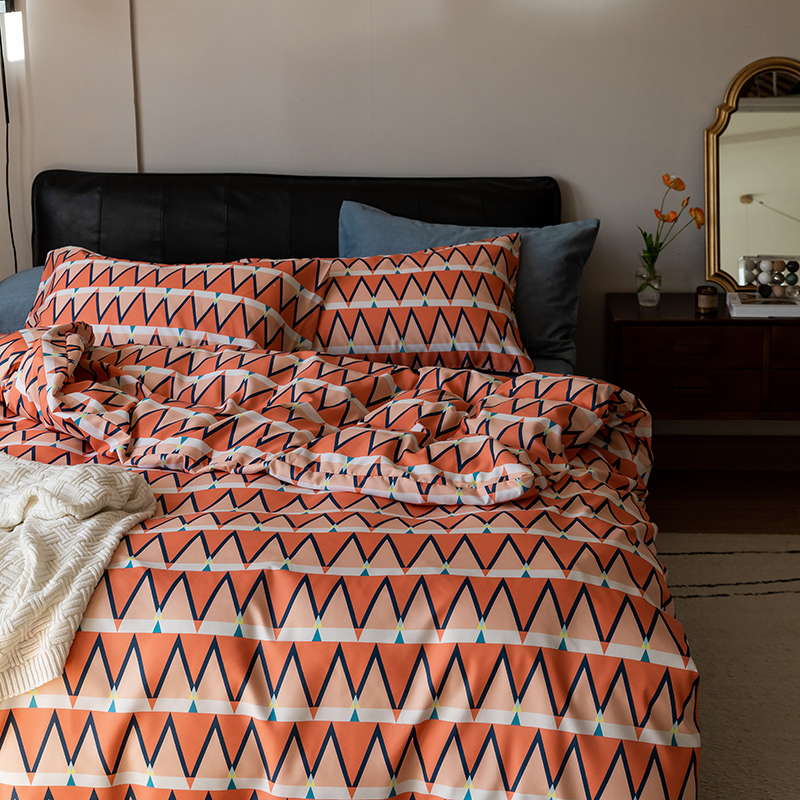 Han Cabinet Full Cotton Four Pieces Of Pure Cotton Nordic Light Lavish Bed With Supplies Piece Cover