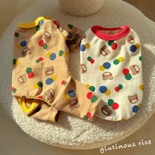 Брендовая осенняя хлопковая приятная телу удерживающая тепло пижама