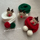 Рождественский кот шарф паттер