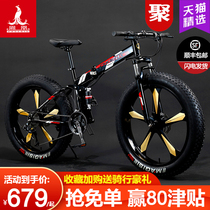 Phoenix Mountain Bike Adult Off-road Vehicle Beach Snowmobile 4 0 Big Tire Male and Female Student Variable Speed Bike