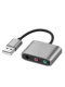 USB External Sound Card Desktop Computer Laptop External Interface Independent Audio Headphone Driver-Free Converter USB External Sound Card Type-C Interface Suitable for Apple Laptop Macb