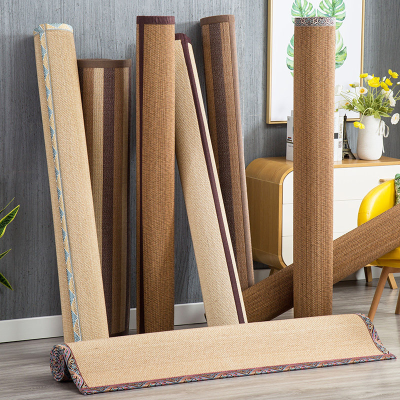 Japanese bamboo woven living room bedroom carpet bamboo carpet custom floating window mat tatami mat custom