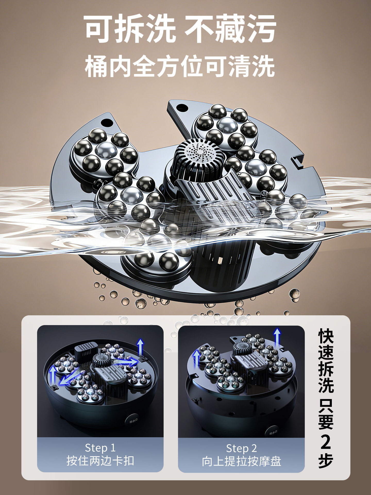 Oaks Foot Bath Bucket with Heating and Constant Temperature, Fully Automatic Electric Massager for Home Use, Deep Health Care Foot Bath Tub