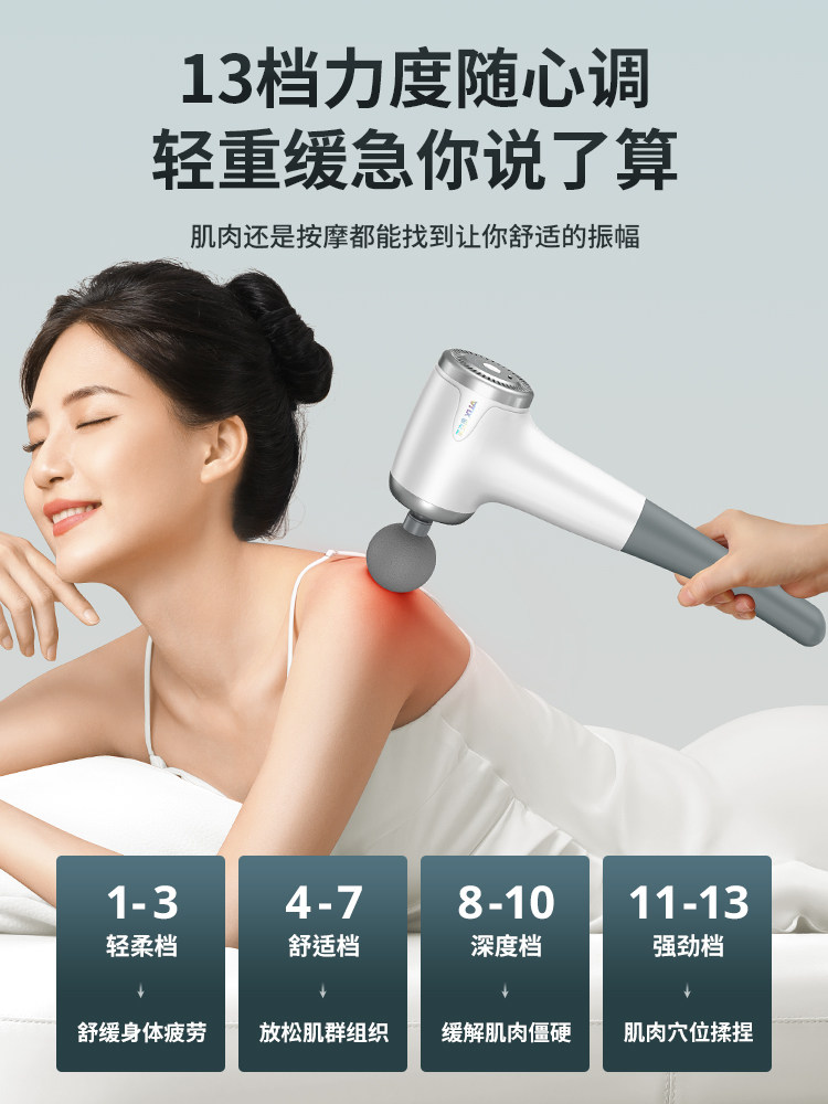 Oaks Massage Stick Electric Handheld Massage Device for Shoulder, Neck, Waist, Back, and Full Body Meridian Tapping Hammer Tool