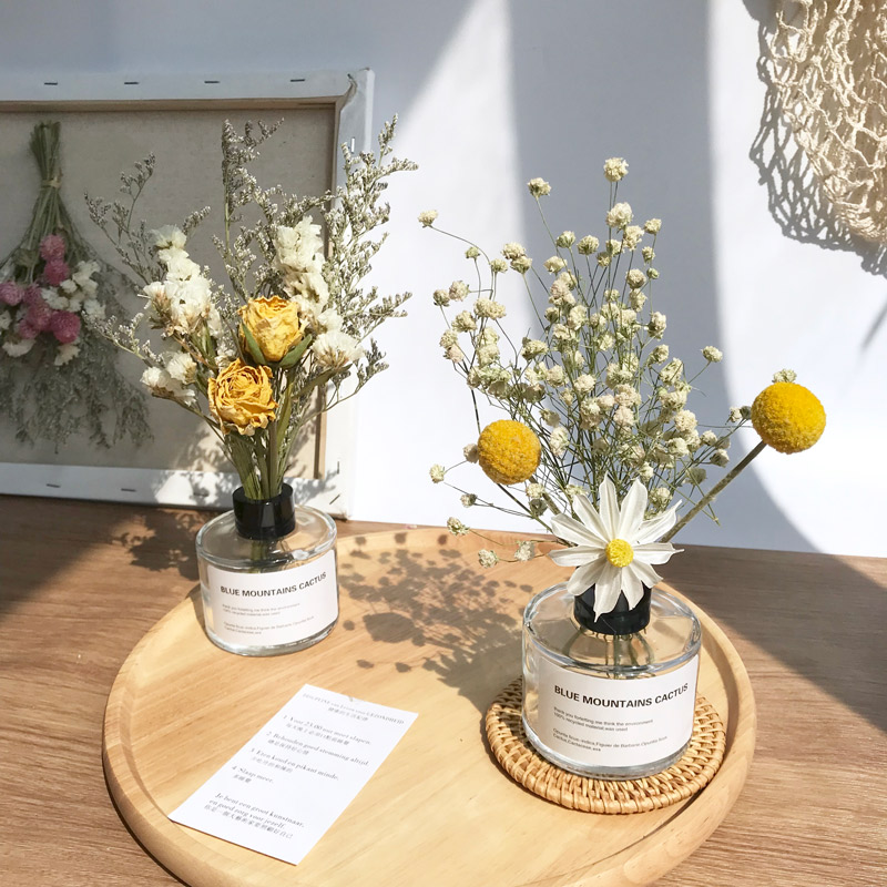 Full Star Dry Flower True Rose Flowers Bouquet Living-room Swing home Furnishing Furnishing with vase Ins little fresher