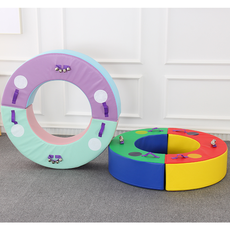 European standard soft bag toddler mini swimming pool early education children's sensory integration training equipment physical energy drilling ring soft semicircle