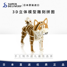 3D модель члена маятник 日本直发木质3d立体模型雕刻拼图kigumi手工制作diy送女友