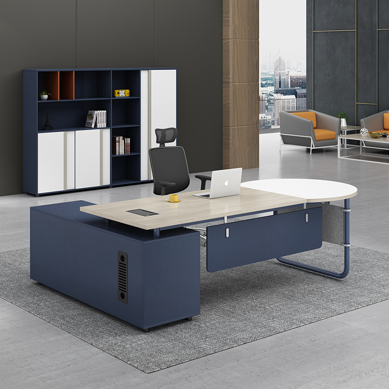 Office boss desk simple modern executive desk fashion president desk supervisor manager desk and chair combination office furniture