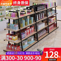 Nakajima cabinet multi-layer adhesive hook running water table supermarket convenience store snack shelf display stand cosmetics double-sided display table