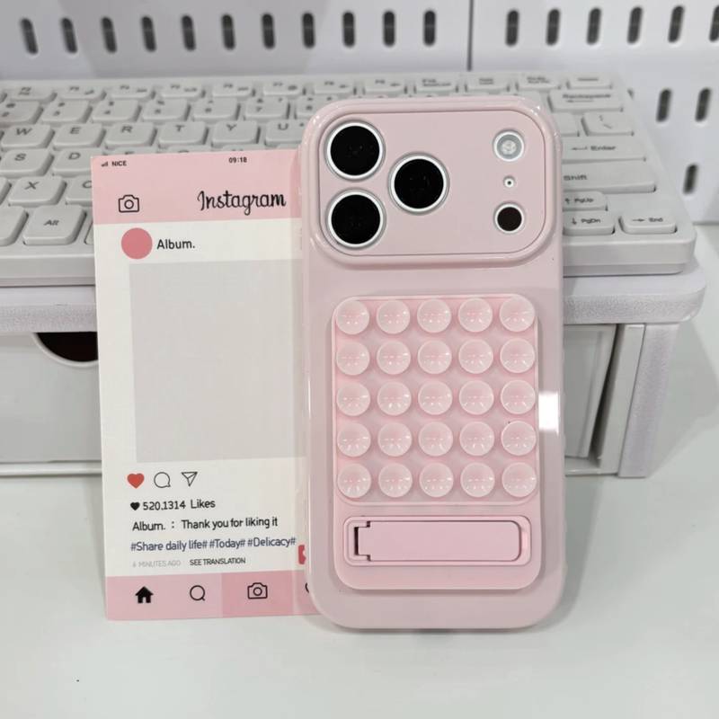 Simple Suction Cup Holder Suitable for Apple iPhone 18 Pro Max Phone Case, New 17 Pro Large Window Full Coverage 16P Creative 15 Plus Niche High-End 14 Silicone Anti-Drop 13 Protective Case Simple Suction Cup Holder Suitable for Apple iPhone 18 Pro Max Phone Case, New 17 Pro Large Window Full Coverage 16P Creative 15 Plus Niche High-End 14 Silicone Anti-Drop 13 Protective Case