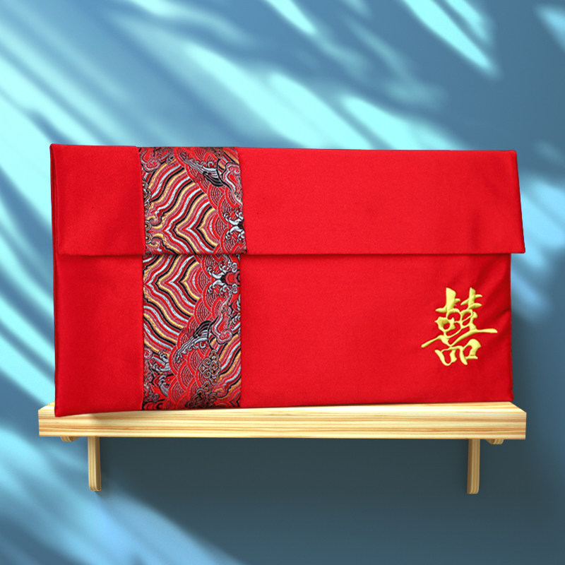 Wedding Red Envelopes Super Size RMBten thousand High-end Color Gift Bags Personality Creative to Wedding Wedding Big Red Bag bags