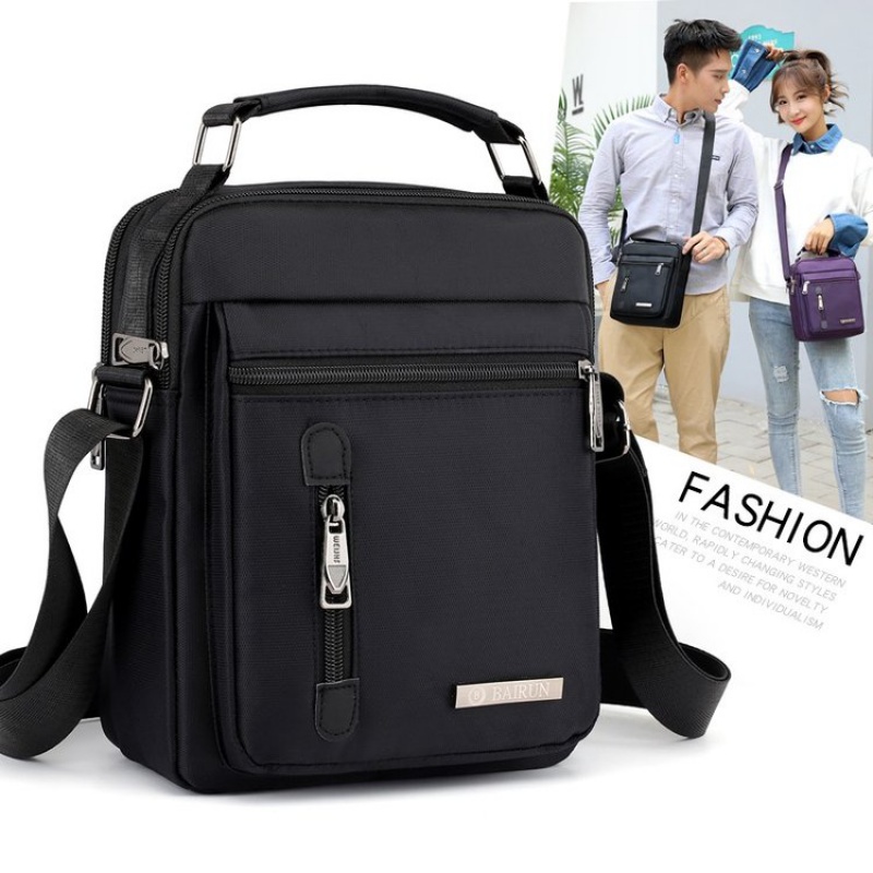 Shoulder bag men's casual backpack shoulder messenger bag Oxford cloth men's bag canvas bag men's bag vertical small bag