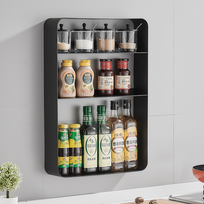 Dressing Room Free of perforated shelves Bathrooms Bathroom Wash supplies wall-mounted washroom Kitchen Bottle Jar Subwall Containing shelf