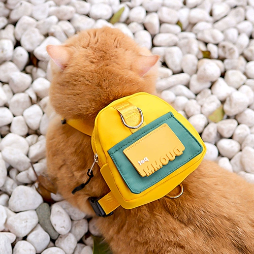 Рюкзак с поводком, защитная сумка для выхода на улицу, цепочка, майка топ