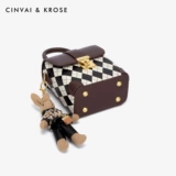 CinvaiKrose Маленькая сумка через плечо на одно плечо, из натуральной кожи