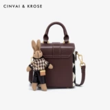 CinvaiKrose Маленькая сумка через плечо на одно плечо, из натуральной кожи