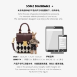 CinvaiKrose Маленькая сумка через плечо на одно плечо, из натуральной кожи