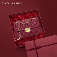 酒红色【礼盒+拉菲草+礼袋】