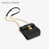 CinvaiKrose Сумка через плечо, небольшая сумка, из натуральной кожи