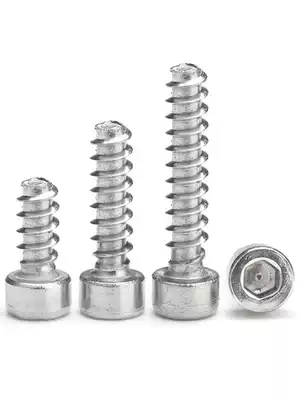M3M3 4M4M5 304 stainless steel cylindrical head hexagonal flat tail self-tapping nail Cup head hexagonal self-tapping screw
